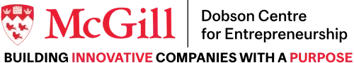 Logo of the McGill Dobson center for Entrepreneurship.