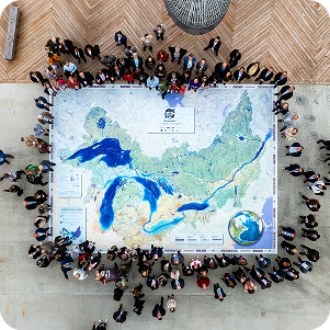 Giant floor map Giant floor map